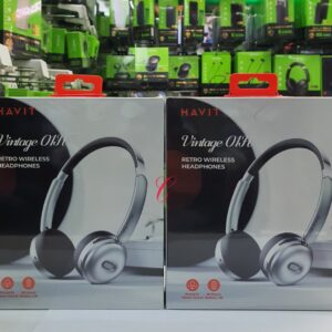 Havit H616BT Vintage 01H – Retro Wireless Headphones with 80H Playtime, Bluetooth 5.3 & Foldable Design