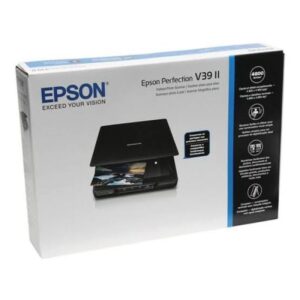 Epson Perfection V39 II Flatbed Scanner – 4800 DPI Photo & Document Scanner